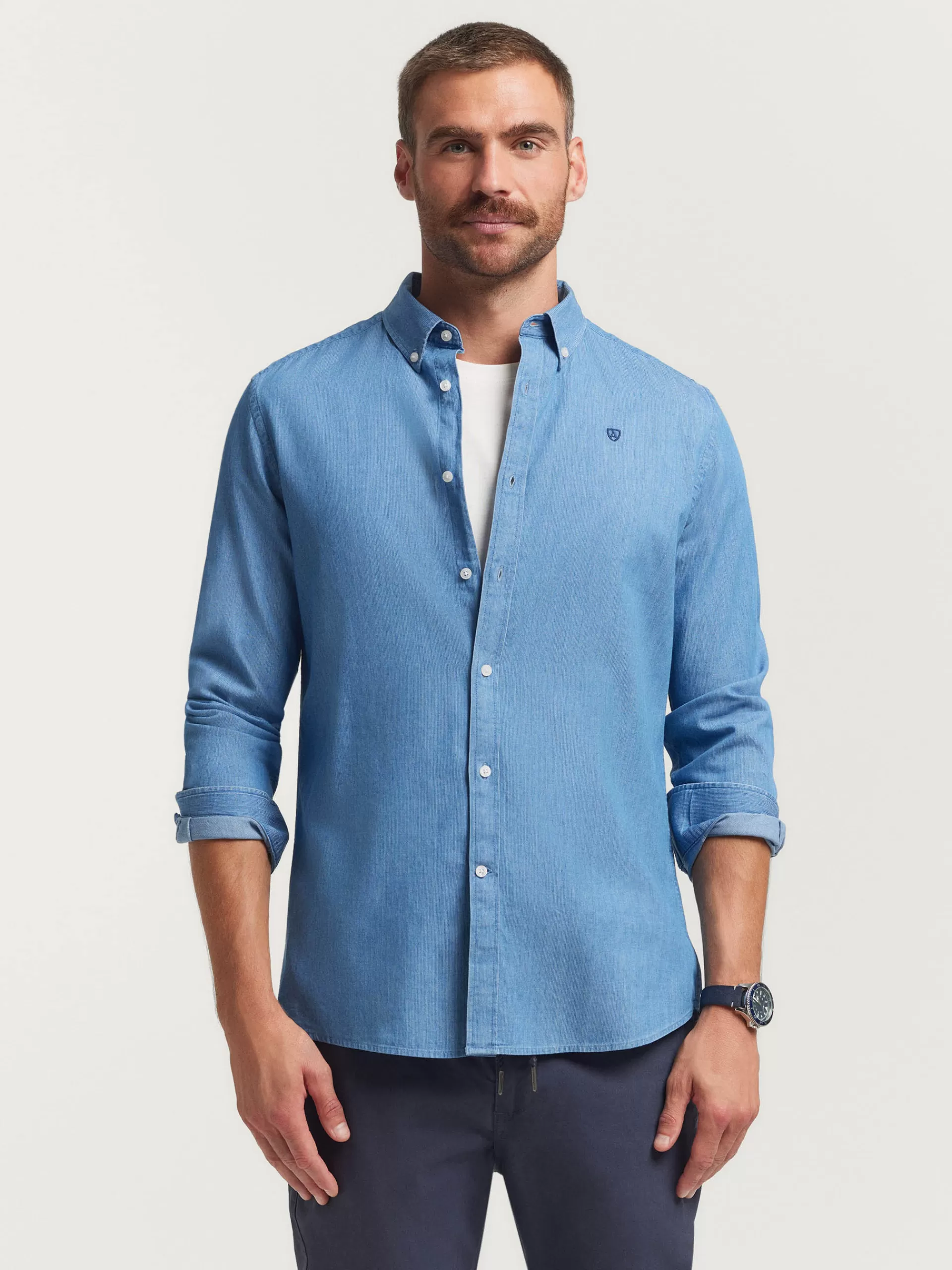 camisa_denim_canutillo_azul_3.webp Clearance Alvaro Moreno CAMISA DENIM CANUTILLO Azul