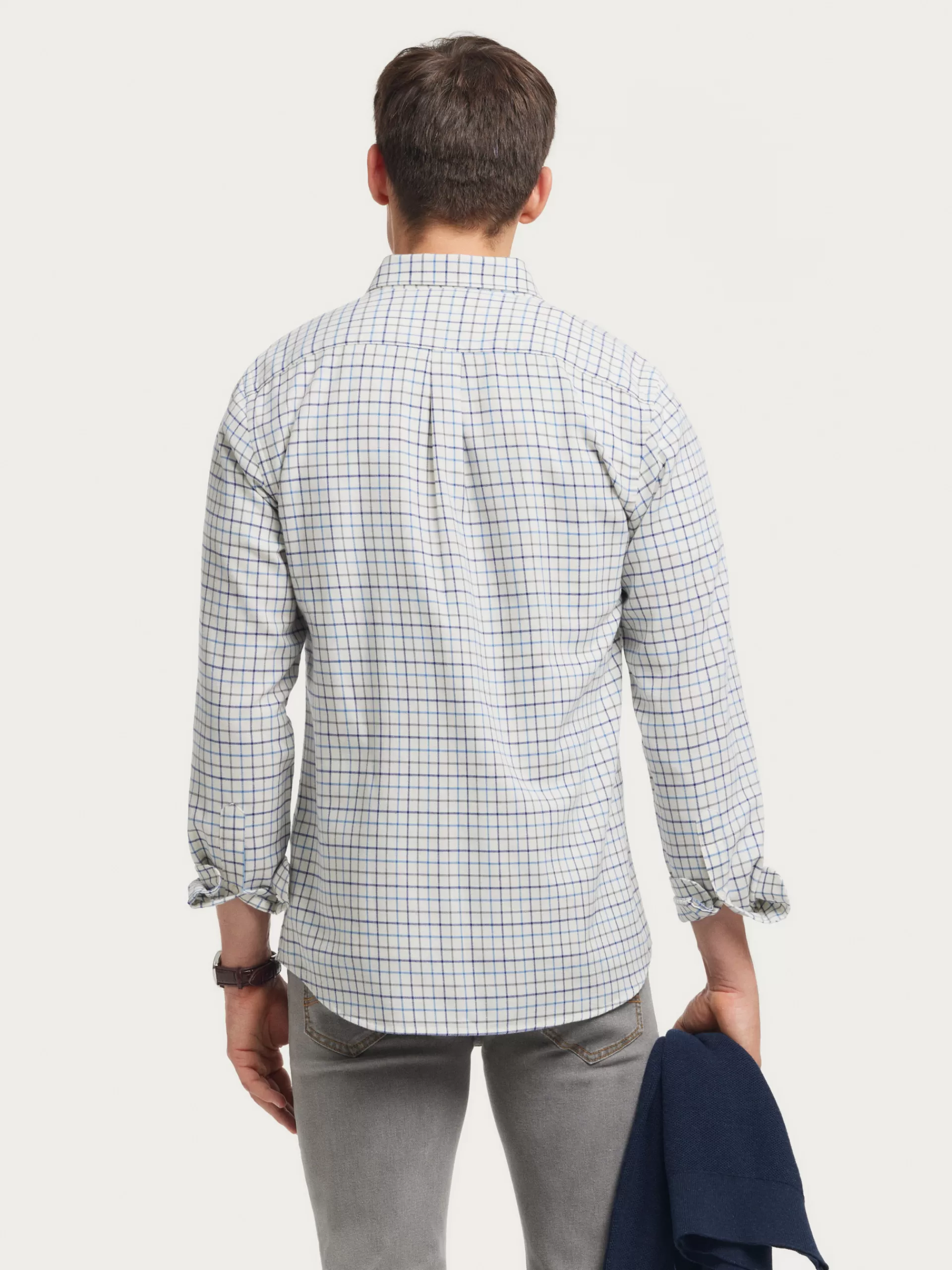camisa_flannel_checks_azul_marino_2.webp Discount Alvaro Moreno CAMISA FLANNEL CHECKS Azul Marino