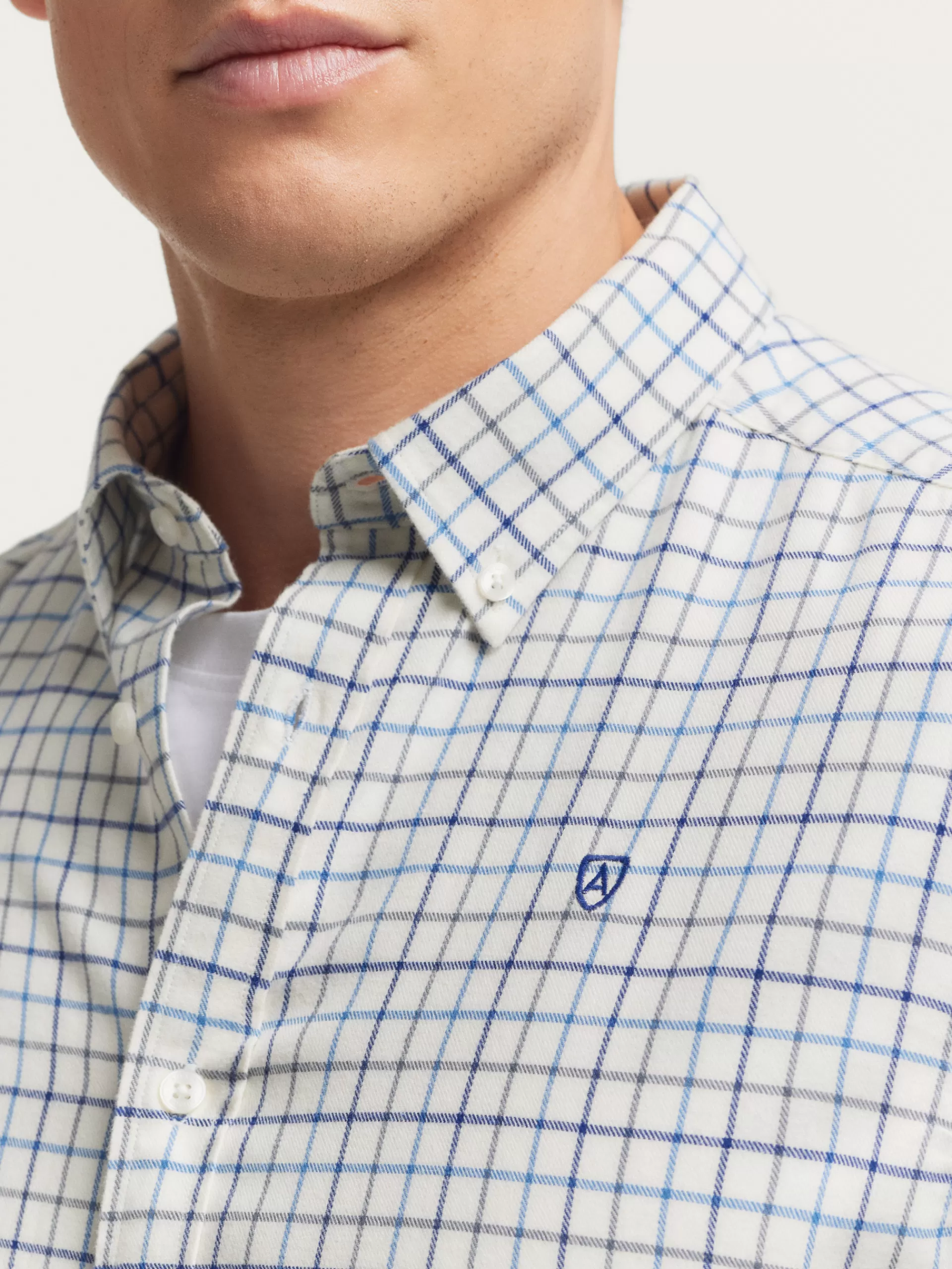 camisa_flannel_checks_azul_marino_4.webp Discount Alvaro Moreno CAMISA FLANNEL CHECKS Azul Marino