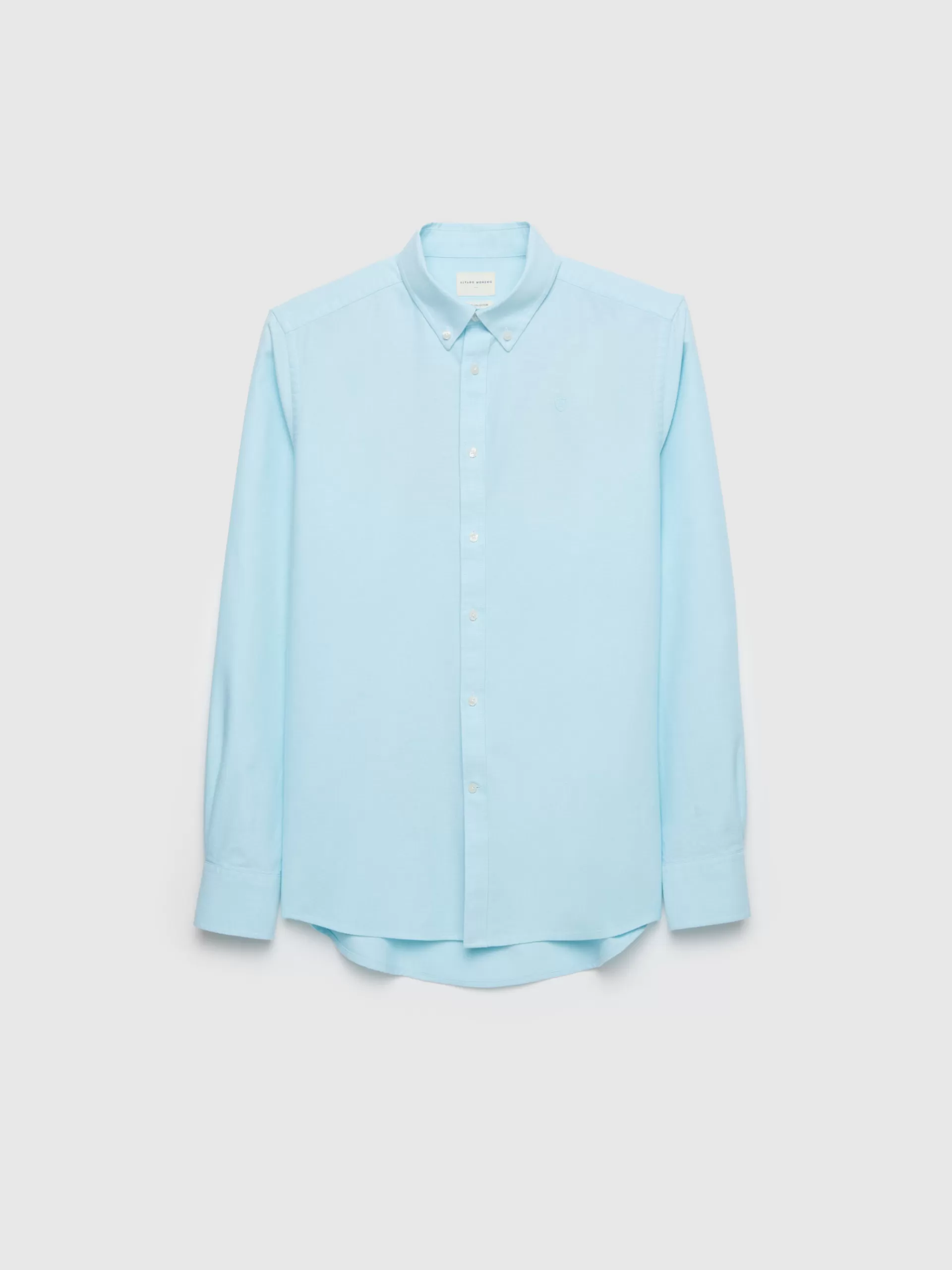 camisa_oxford_solid_verde_agua_4.webp Hot Alvaro Moreno CAMISA OXFORD SOLID Verde Agua