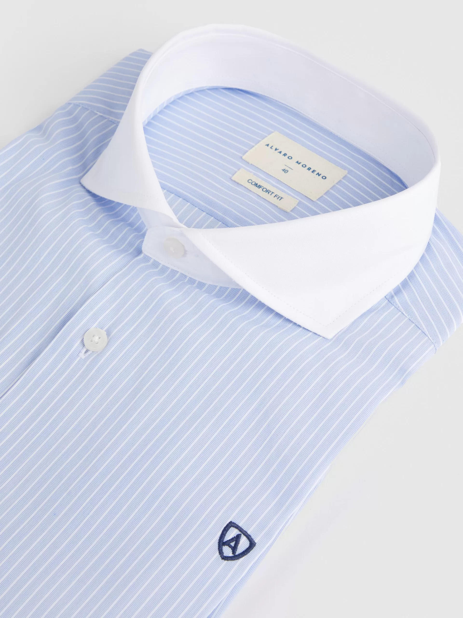 camisa_rayas_c_blanco_celeste_2.webp Sale Alvaro Moreno CAMISA RAYAS C. BLANCO Celeste