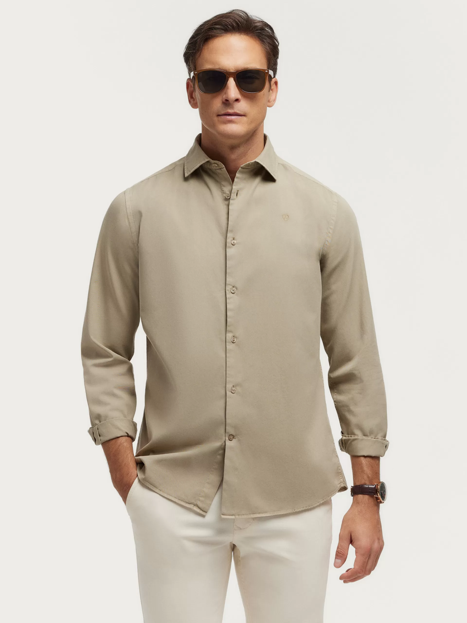 camisa_twill_dye_beige_4.webp Best Sale Alvaro Moreno CAMISA TWILL DYE Beige